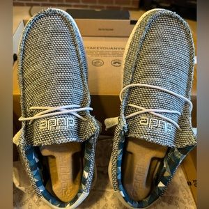 Hey Dude Wally Sox Ice Grey Slip On Comfort Shoe Men Size 7